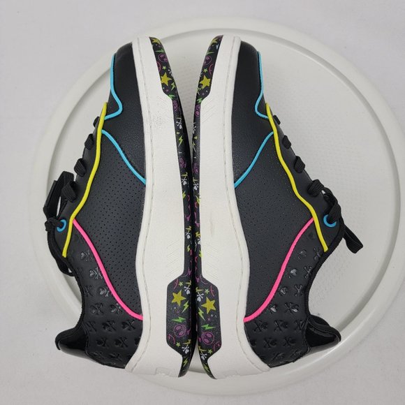 SKECHERS TOKIDOKI Womens 6.5 Shoes Upbeats RHYTHM Black Multi Sneakers - Picture 7 of 11